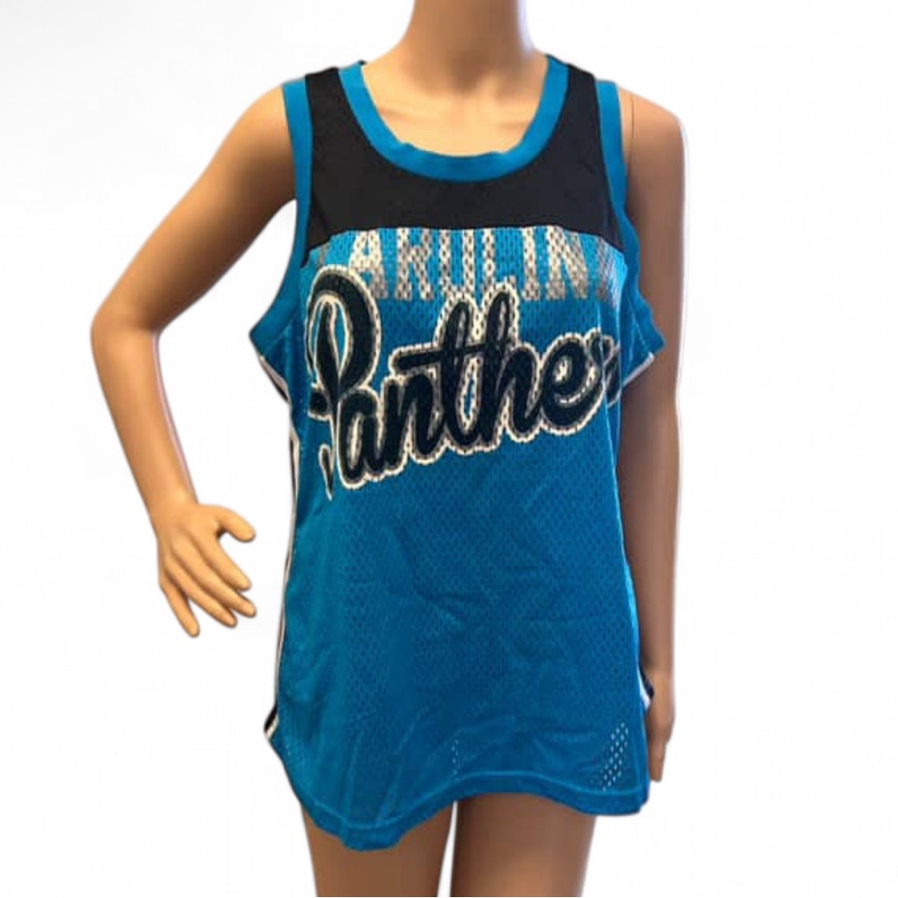NFL Team Apparel Blue and Black Women's Tank